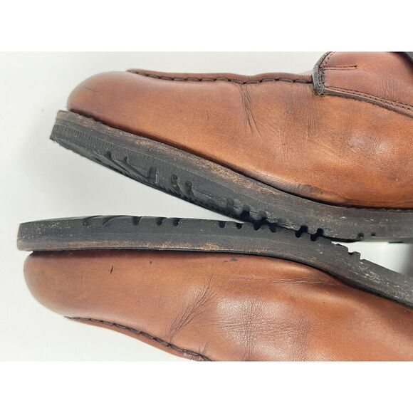 Allen Edmonds Mens Cornell Chili Cognac Brown Monk Strap Leather Shoes Size 9.5D main image 12